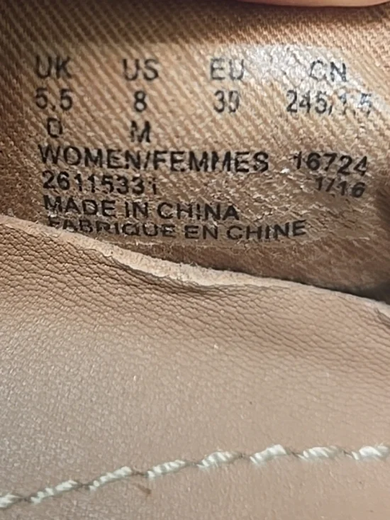 Clarks Artisan Reeney Helen Orange Leather Slip On Espadrille Flats Loafer 8M - Picture 10 of 10